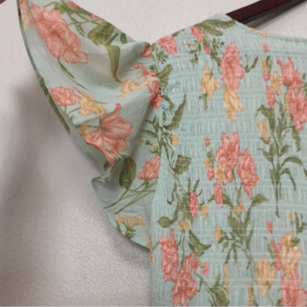 Perch Blu Pepper Floral Midi Tiered Dress - Picture 6 of 7